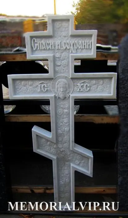 Крест из гранита или мрамора